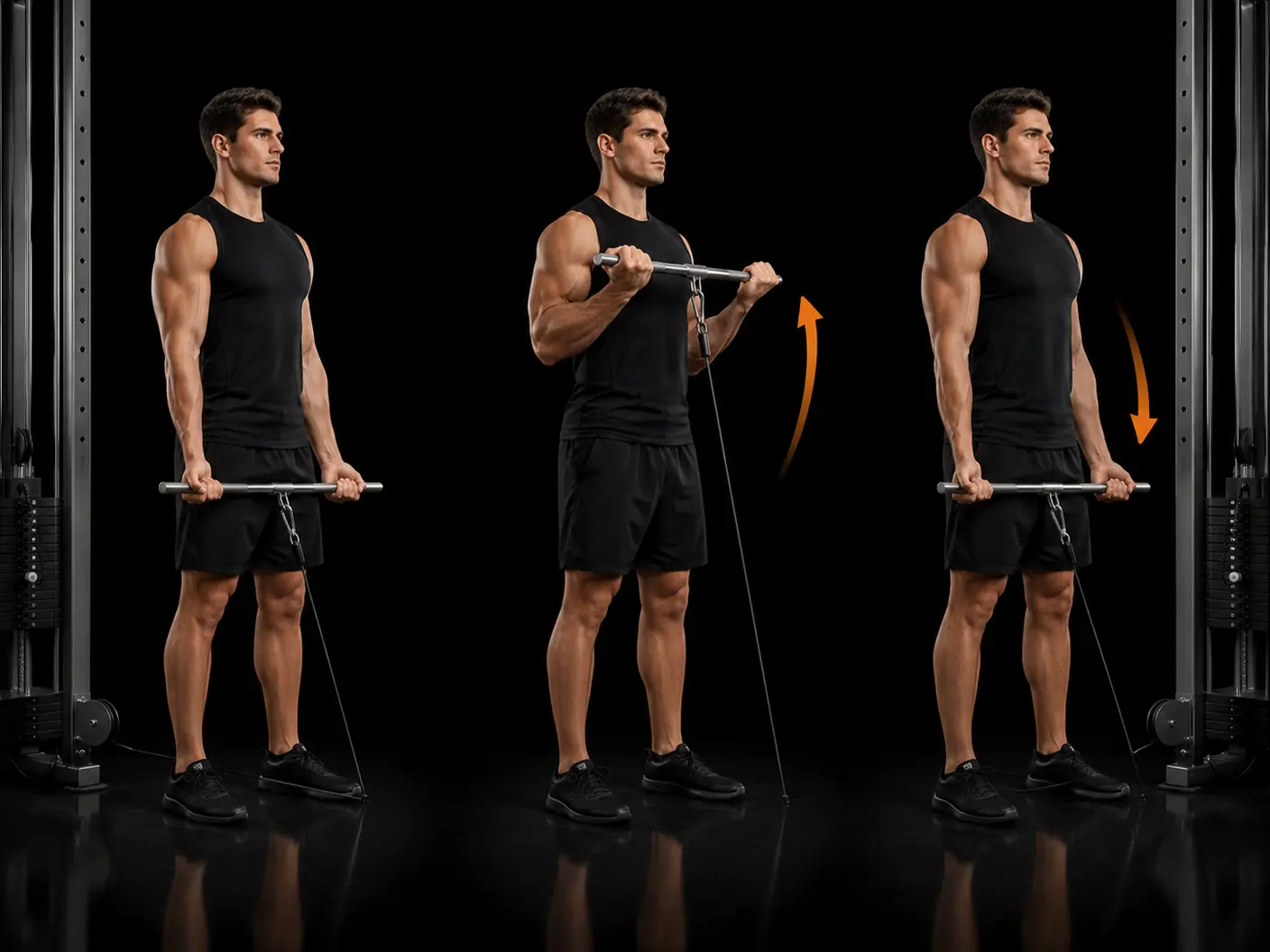 How to perform the Cable Curl (Straight Bar)