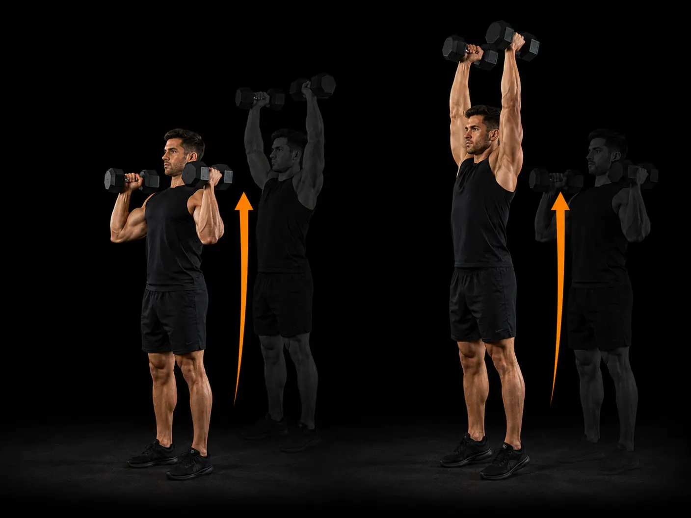 How to perform the Dumbbell Standing Overhead Press