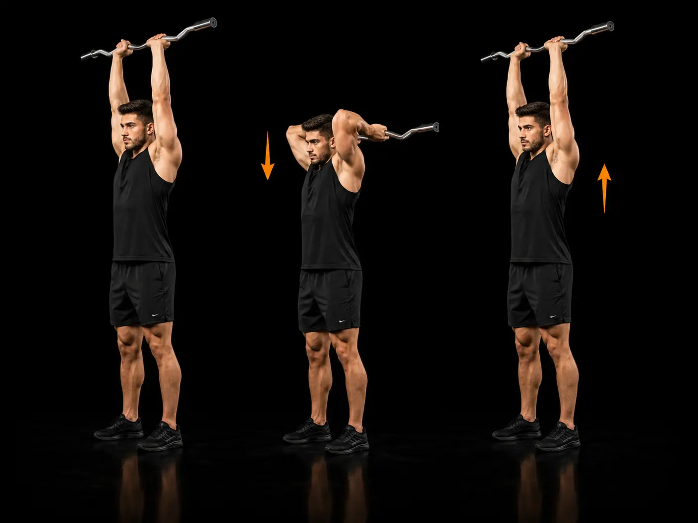 How to perform the EZ-Bar Overhead Triceps Extension