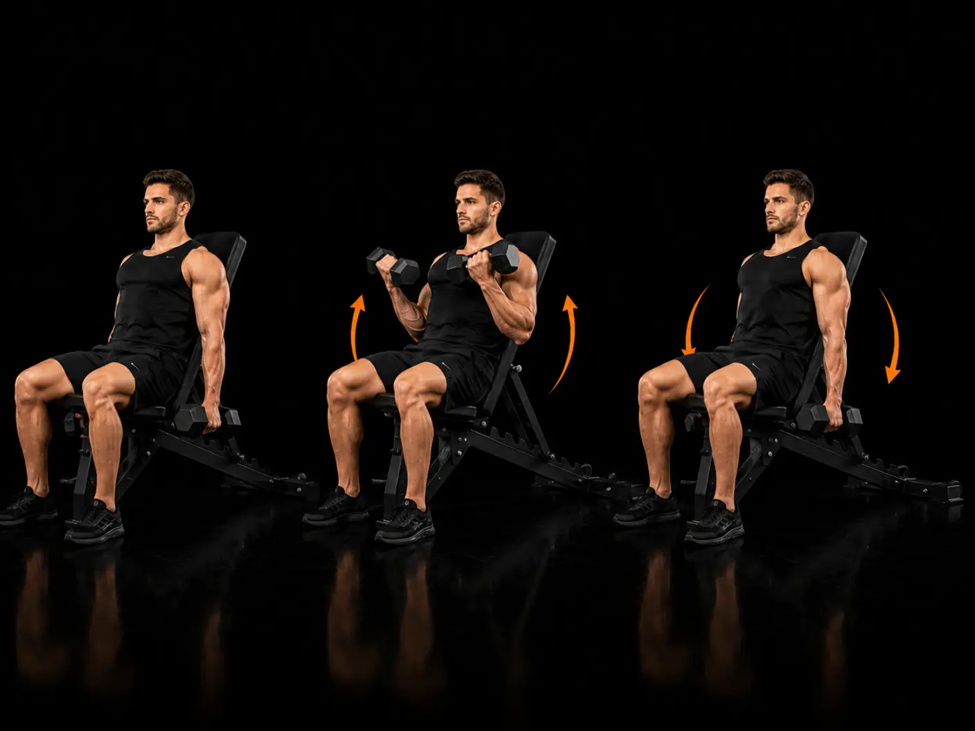 How to perform the Incline Dumbbell Curl