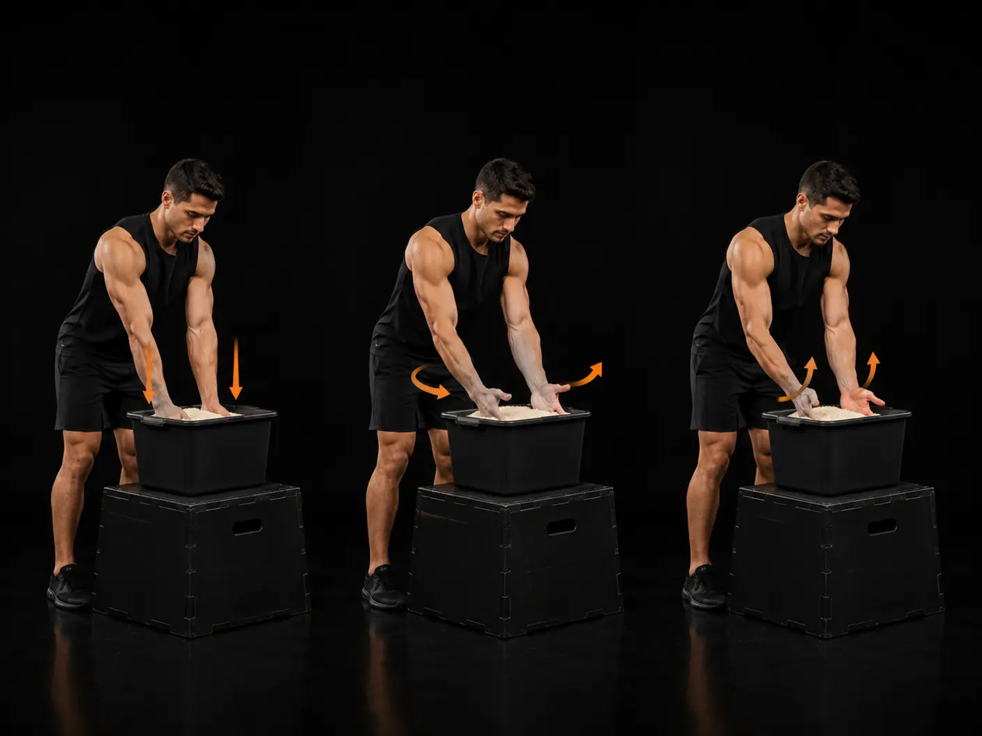 How to perform the Rice Bucket Work