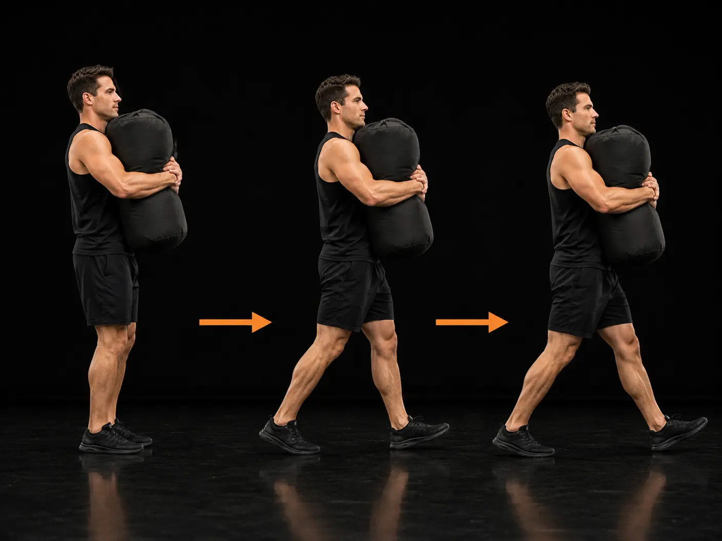 How to perform the Sandbag Bear Hug Carry