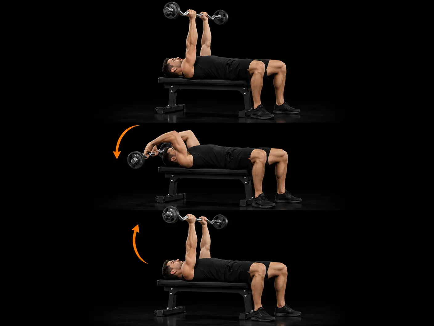 How to perform the Skull Crusher (Lying Triceps Extension)